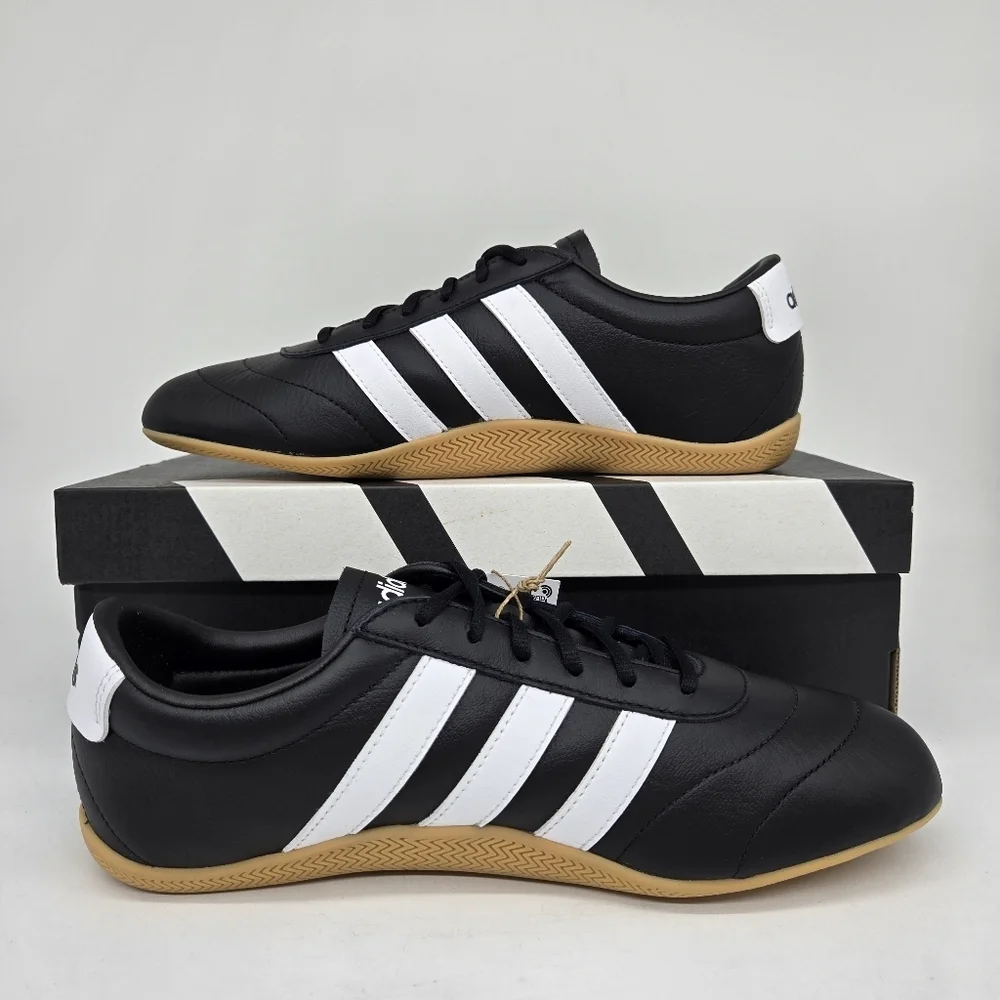 adidas Women's Grand Court Lo 'Black White Gum' Shoes Size 8 New